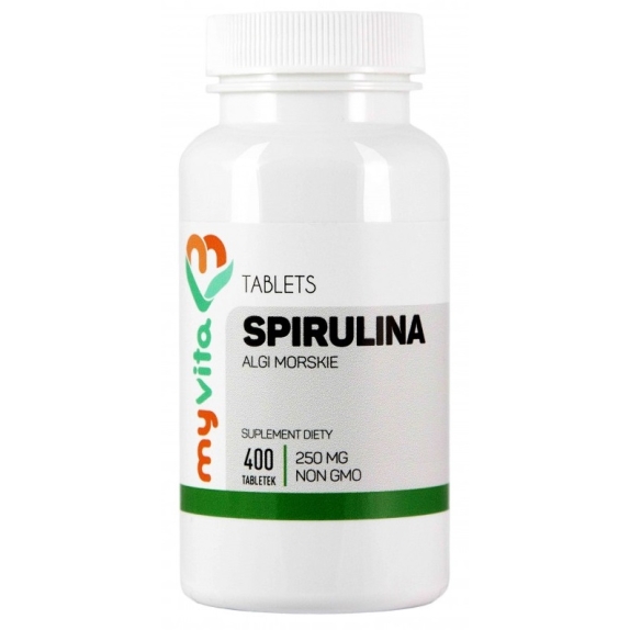 MyVita spirulina 250 mg 400 tabletek cena €4,26