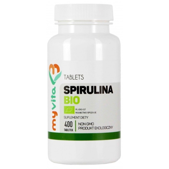 MyVita Spirulina 250 mg 400 tabletek BIO cena 32,90zł