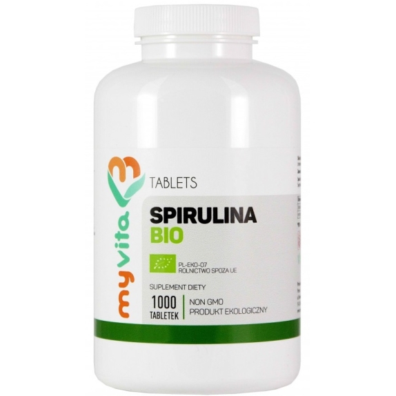 MyVita spirulina 250 mg 1000 tabletek BIO cena 47,10zł