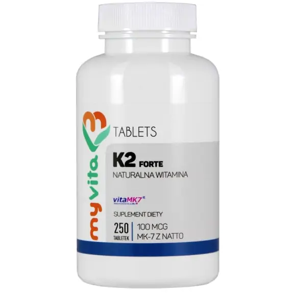 MyVita Witamina K2 MK-7 100 mcg 250 tabletek PROMOCJA! cena 55,90zł