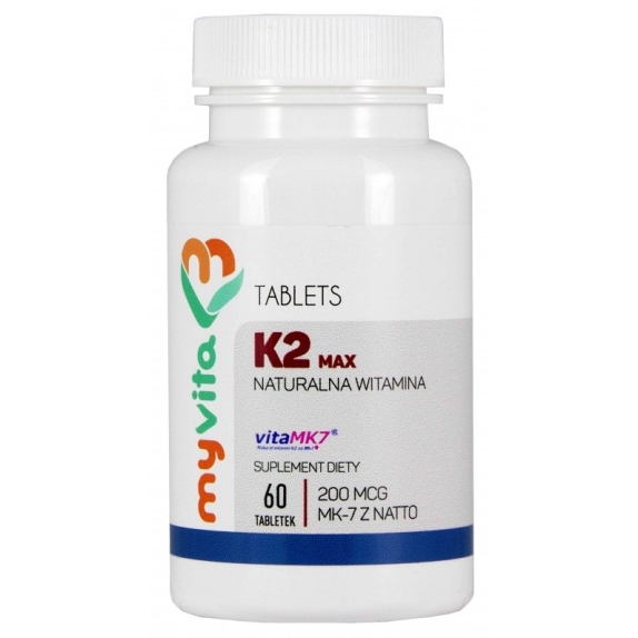 MyVita Witamina K2 MK-7 Max 200 mcg 60 tabletek cena 42,00zł