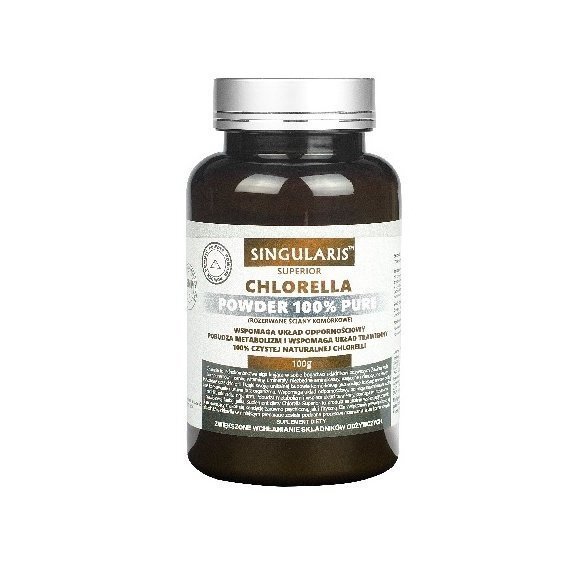 Singularis Superior Chlorella Powder 100% proszek 100 g cena 38,55zł