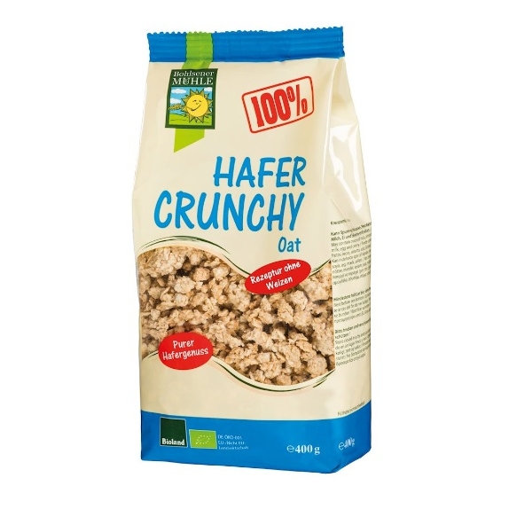 Crunchy owsiane 400g BIO Bohlsener Muehle cena 15,25zł