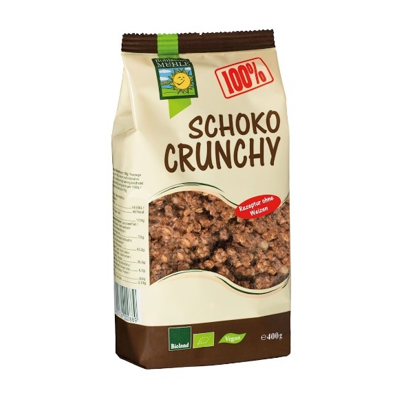 Crunchy czekoladowe 400g BIO Bohlsener Muehle cena 15,99zł