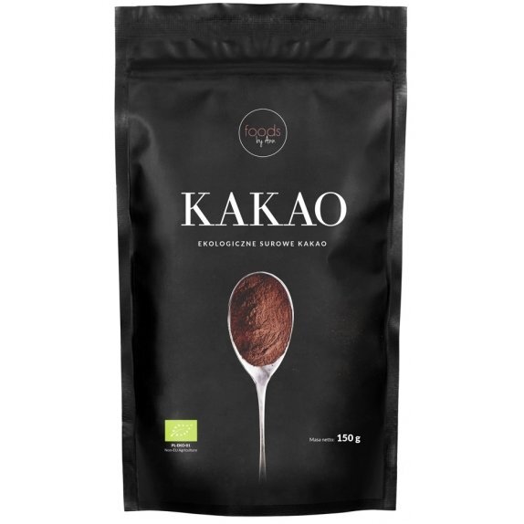 Ekologiczne surowe kakao 150 g Foods by Ann cena 21,35zł