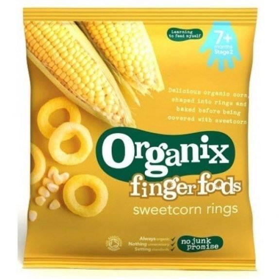 Chrupki kukurydziane kółeczka 20 g Organix cena 5,90zł
