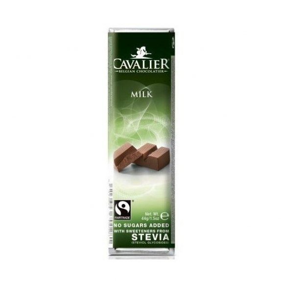 Baton z mlecznej czekolady ze stewią bez cukru 44 g Cavalier cena 7,93zł