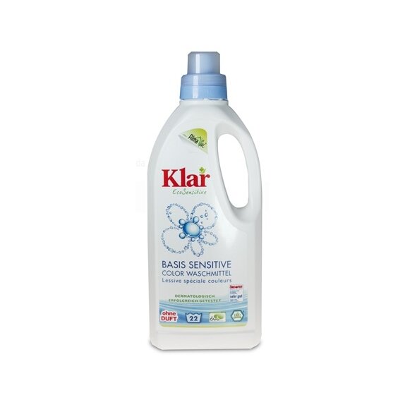 Płyn do prania kolor 1 l ECO Klar + 1 tabletka do zmywarki Gratis! cena 7,56$