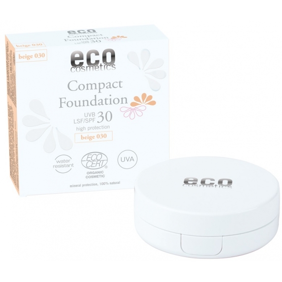 Eco cosmetics podkład w kompakcie SPF 30 beige 10 g ECO  cena 129,00zł