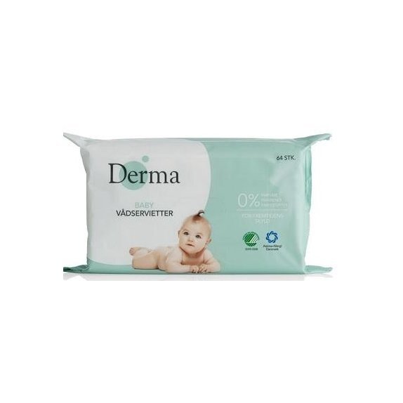 Derma Baby Chusteczki nawilżane 64 sztuki cena 17,90zł