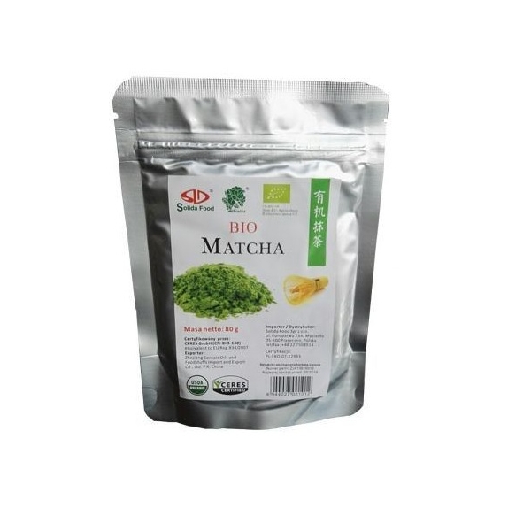 Herbata matcha 80 g BIO Solida Food cena 27,20zł