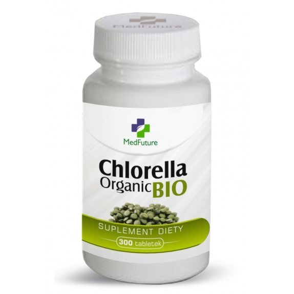Chlorella Organic BIO 300 tabletek Medfuture cena 26,70zł