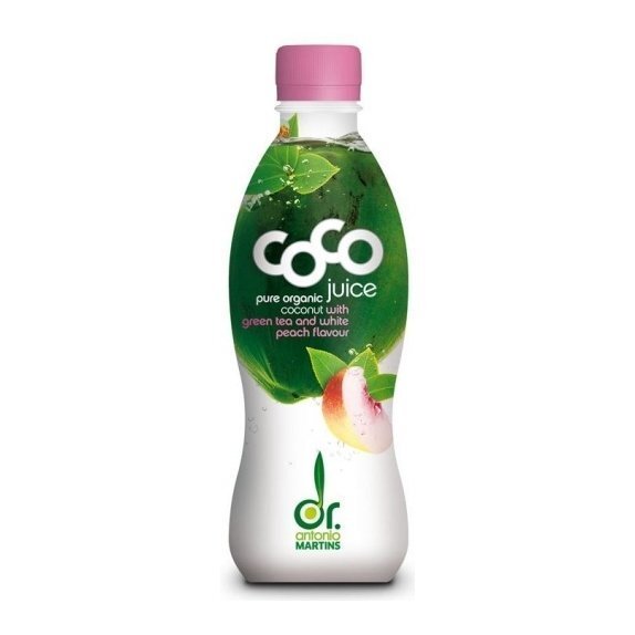Woda kokosowa o smaku zielonej herbaty i brzoskwini 330 ml Dr Martins cena 7,82zł