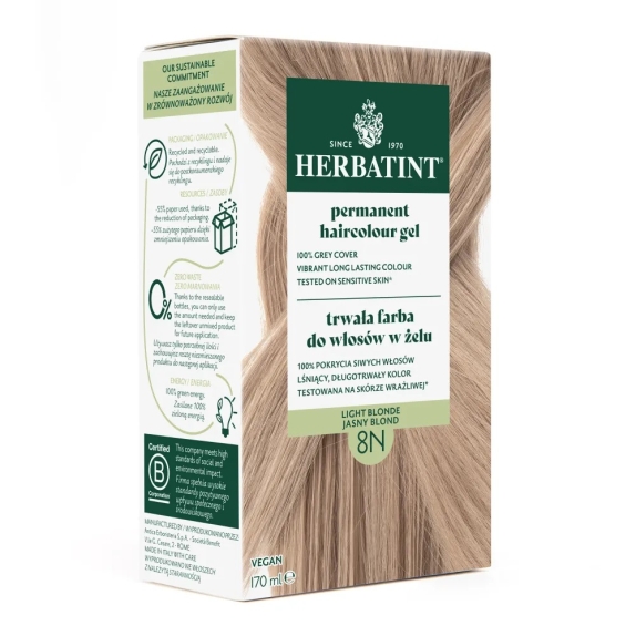Herbatint Farba 8N jasny blond 170 ml cena 52,69zł