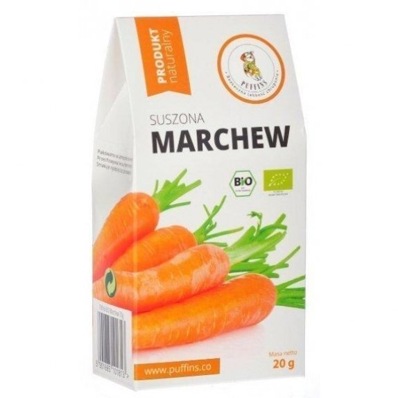 Marchew suszona 20 g Puffins cena 4,78zł