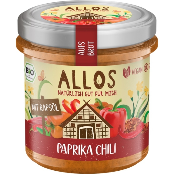 Pasta kremowa z papryką i chili 140 g BIO Allos  cena 9,39zł