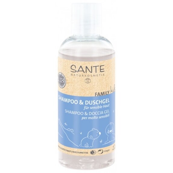 Sante family kids szampon i żel pod prysznic dla dzieci sensitive 200 ml cena 17,99zł