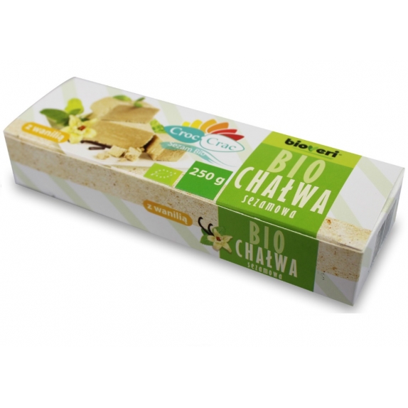 Chałwa sezamowa croc-crac z wanilią 250 g BIO Bioveri cena 16,39zł