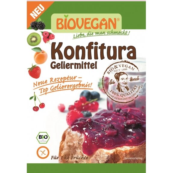 Środek żelujący do konfitur bezglutenowy 22 g BIO Biovegan cena 6,45zł