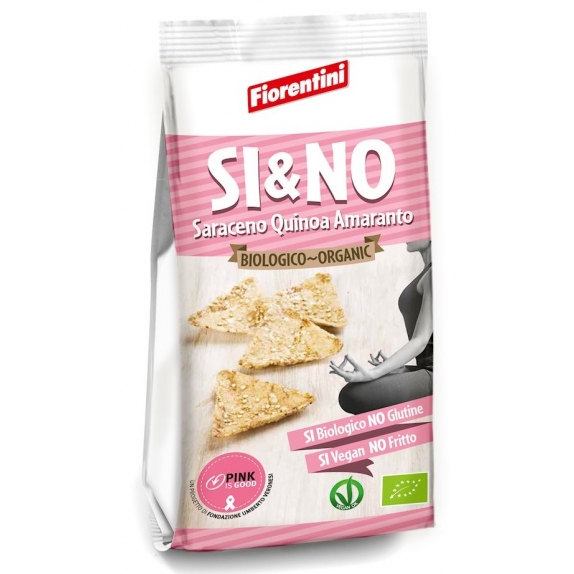 Chrupki gryczane piramidki z quinoa i amarantusem bezglutenowe 80g BIO Fiorentini cena 7,99zł