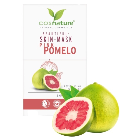 Naturalna upiększająca maska do twarzy z różowym pomelo 2x8 ml Cosnature ECO cena 5,05zł