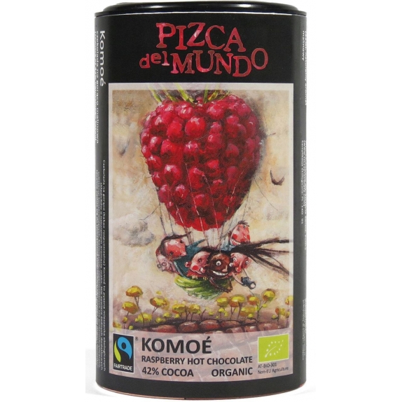 Czekolada na gorąco Komoe malinowa fair trade 250g BIO Pizca del mundo cena 10,92$