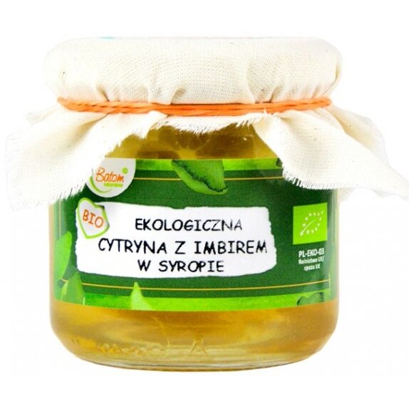 Cytryna z imbirem w syropie bio 220 ml Batom cena 14,00zł
