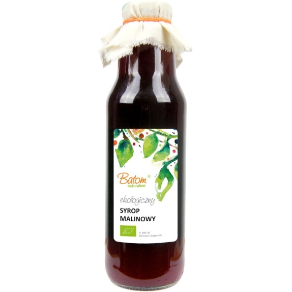 Syrop malinowy 750 ml BIO Batom cena 41,45zł