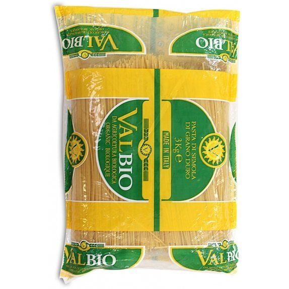 Makaron (Semolinowy) Spaghetti BIO 6 kg Horeca (Val Bio) cena 58,25zł