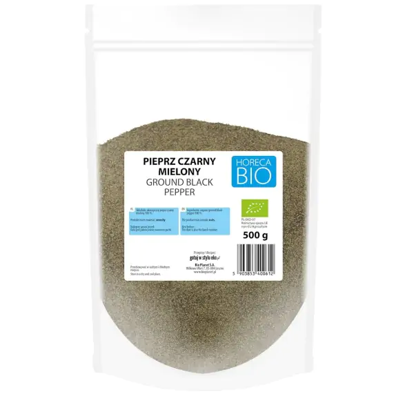 Pieprz czarny mielony 500 g BIO Horeca (Bio Planet)  cena 75,35zł