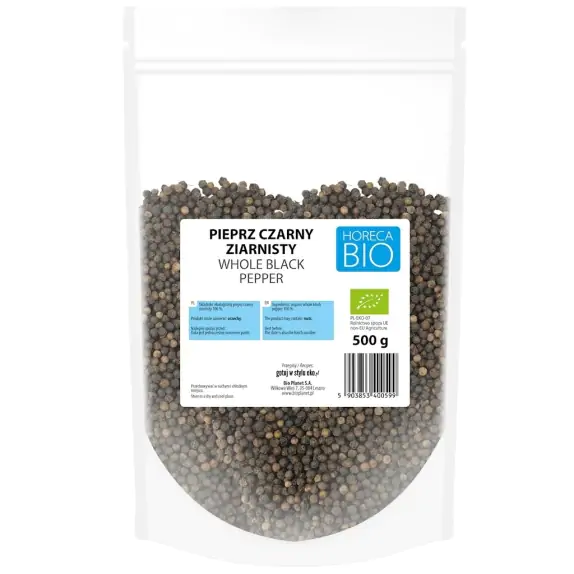 Pieprz czarny ziarnisty 500 g BIO Horeca cena 74,59zł