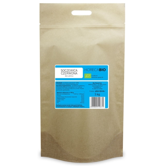 Soczewica czerwona 5 kg BIO Horeca cena €16,18