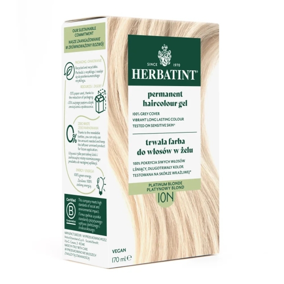 Farba 10N platynowy blond 170 ml Herbatint  cena 52,69zł