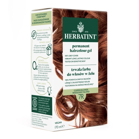 Herbatint Farba 7R miedziany blond 170 ml cena 52,69zł