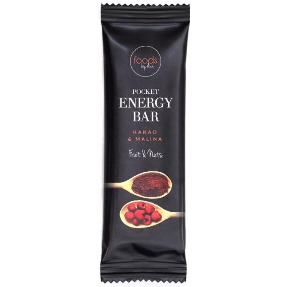 Baton Energy Bar Kakao i Malina 35 g Foods by Ann cena 4,90zł