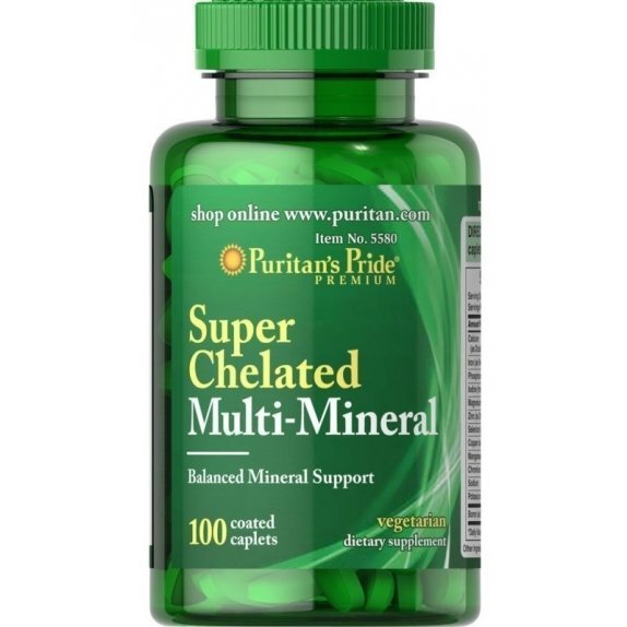 Super Multi Minerały Chelatowane 100 tabletek Puritans Pride cena 33,45zł
