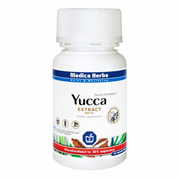 Yucca Wyciąg 500 mg 45 kapsułek Medica Herbs cena 23,90zł