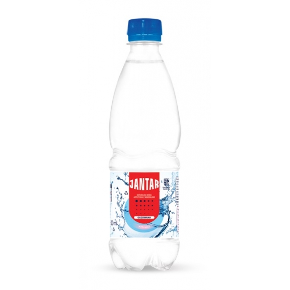 Woda mineralna gazowana 500 ml Jantar cena 3,15zł