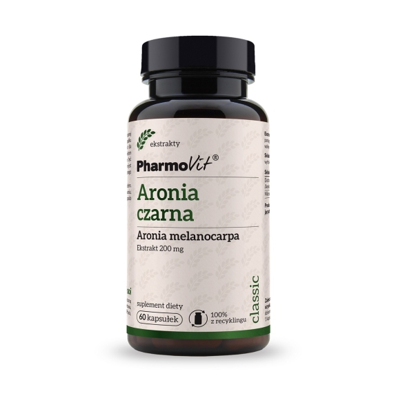 Aronia czarna ekstrakt 20:1 60 kapsułek Pharmovit  cena 7,92$