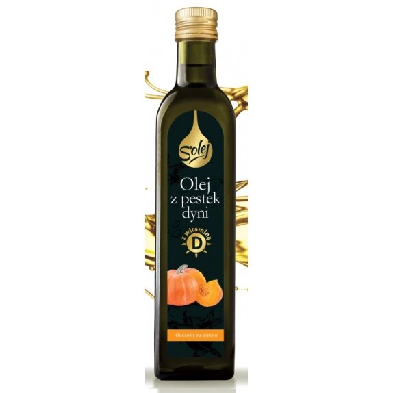 S'olej z pestek dyni z witaminą D 250 ml Oleofarm cena 22,90zł