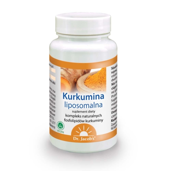 Dr Jacobs Kurkumin liposomalna (dawniej Fosfolipidy) 60 kapsułek cena 28,62$