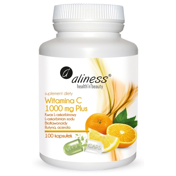 Aliness witamina C 1000 mg Plus 100 kapsułek cena 36,90zł