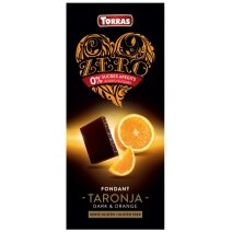 Czekolada gorzka pomarań Zero 125g Torras