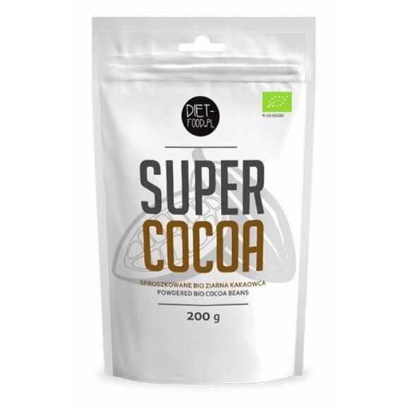 Surowe ziarno kakaowca ( puder ) 200 g BIO Diet Food cena 23,05zł