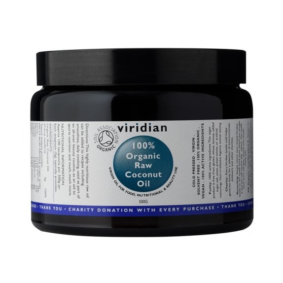 Viridian 100% Ekologiczny Raw Coconut Oil cena 107,36zł