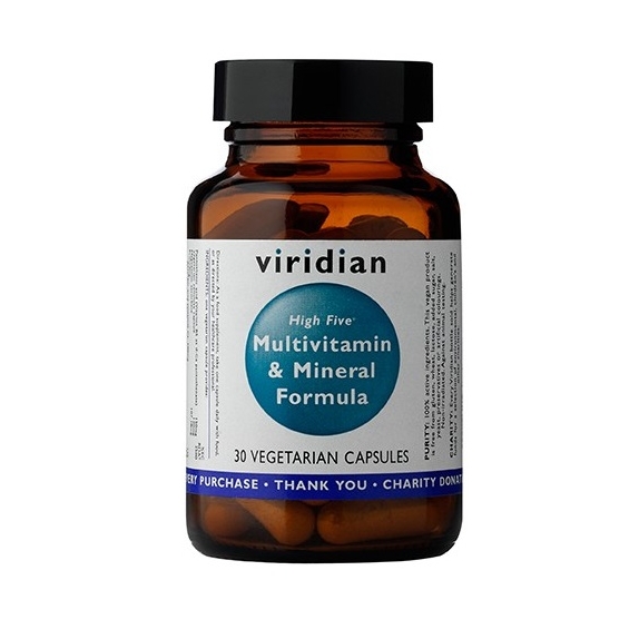 Viridian High Five Multivit & Mineral Formula 30 kapsułek cena 52,30zł