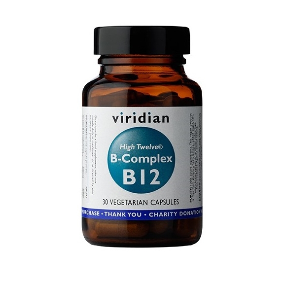 Viridian High Twelve B-Complex B12 30 kapsułek cena 49,45zł