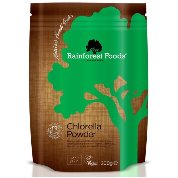 Rainforest Foods Chlorella BIO 200g cena 59,90zł