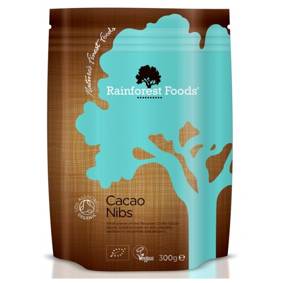 Rainforest foods kakao kruszone RAW 300g BIO cena €13,36