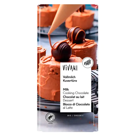 Kuwertura mleczna do gotowania 150 g Vivani cena 25,55zł